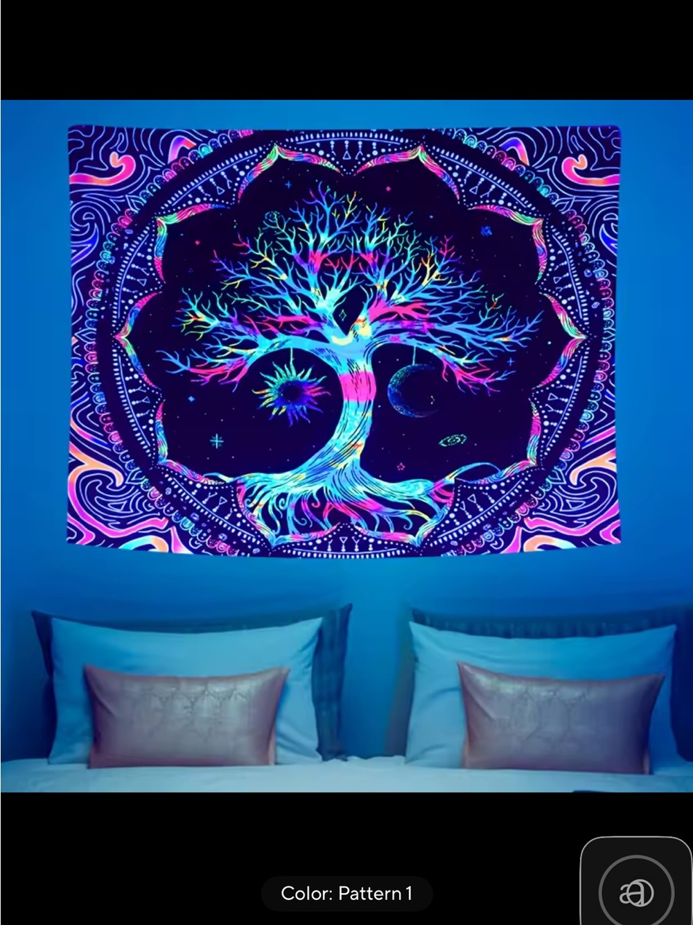 Vibrant Rainbow Tree Wall Tapestry - Multicolor